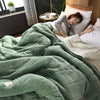 Luxury Thick Warm Green Fleece Blanket