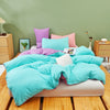 Blue and Purple Pastel Bedding Set