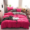 Pink and Gray Reversible Bedding Set