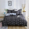 Set de pat cu forme geometrice negre