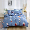 Scandinavian Blue Teddy Bear Bedding Set