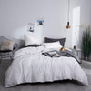 White 100% Cotton Plain Bedding Set