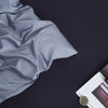 Gray Blue 100% Cotton Plain Bedding Set