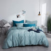 Bedding Set Plain 100% Cotton Turquoise Blue