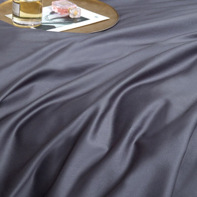 100% Cotton Plain Bedding Set Dark Gray