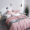 100% Cotton Plain Bedding Set Pink