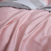 100% Cotton Plain Bedding Set Pink