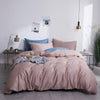 100% Cotton Plain Bedding Set Powder Pink