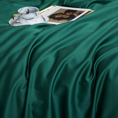 100% Cotton Plain Bedding Set Green