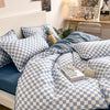 Mini Blue And White Check Bedding Set