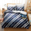 Harry Potter Blue And White Striped Duvet Cover