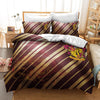 Harry Potter Yellow And Brown Striped Duvet Cover