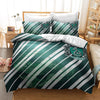 Harry Potter Green And White Striped Duvet Cover