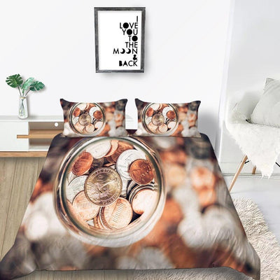 Silver Duvet Cover