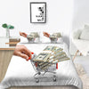 Silver Duvet Cover