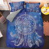 Blue Gradient Dream Catcher Duvet Cover