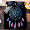 Black Dream Catcher Duvet Cover