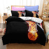 Basketball On Fire Duvet Cover