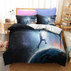 Basketball On The Moon Duvet Cover