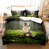 Australian Shepherd In The Forest Duvet Cover