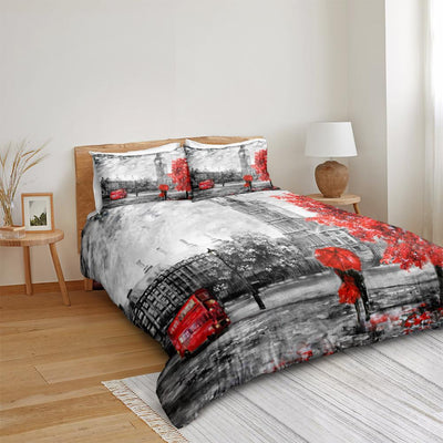 Duvet Cover Big Ben London Red