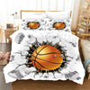 Basketball White Duvet Cover