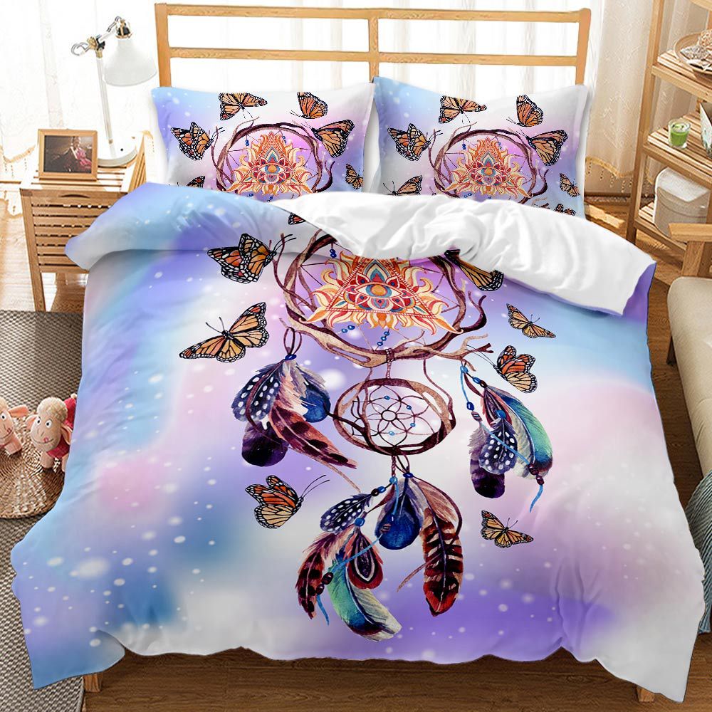 Dream Catcher Bluish White Duvet Cover