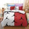 Michael Jordan White And Red Duvet Cover