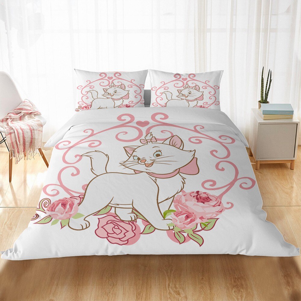 White Duvet Cover The Aristocats Marie