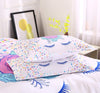 Sleeping Unicorn White Duvet Cover