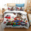 Mario White Duvet Cover