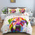 Multicolor Austrian Pinscher White Duvet Cover