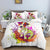 White Duvet Cover Russell Terrier Multicolored