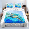 White Turtle Duvet Cover