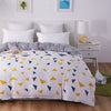 White Blue And Yellow Triangle Duvet Cover