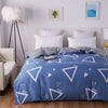 Blue Triangle Duvet Cover