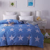 White Star Blue Duvet Cover