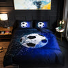 Football Blue Duvet Cover