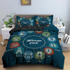 Astrological Sign Blue Duvet Cover