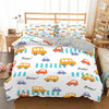 Bus And Toy Cars Duvet Cover