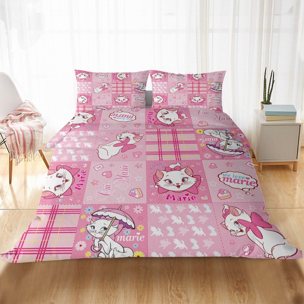 Pink Squares Duvet Cover The Aristocats Marie