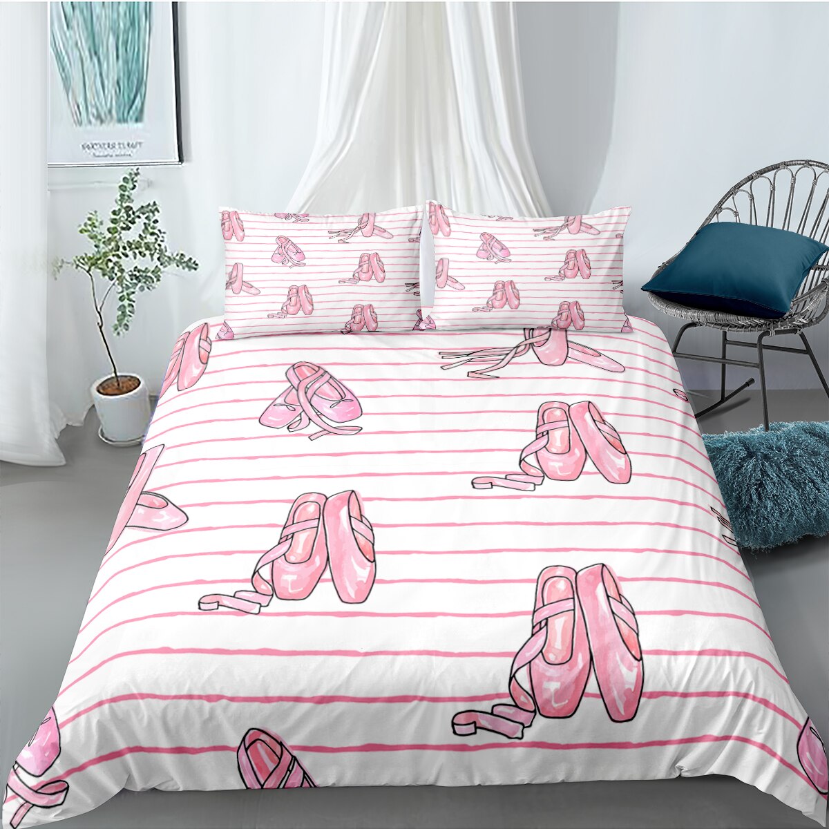 Ballet Slippers Duvet Cover