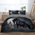 White Horse And Black Horse Duvet Cover