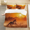 Horse In The Wheat Duvet Cover