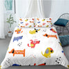 Colorful Dogs Duvet Cover