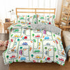 Small Colorful Cars Circuit Duvet Cover