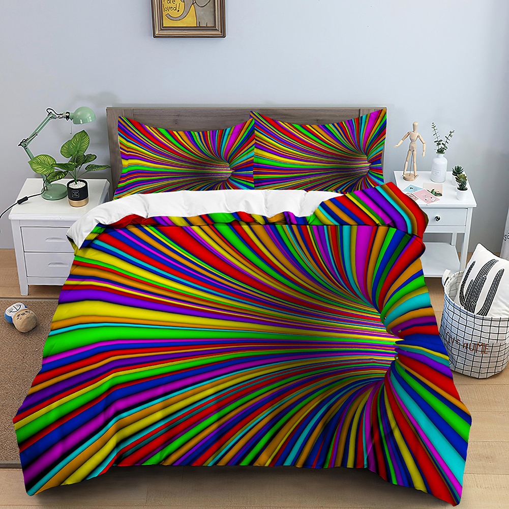 Multicolor Corridor Duvet Cover