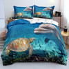 Dolphin And Turtle Duvet Cover