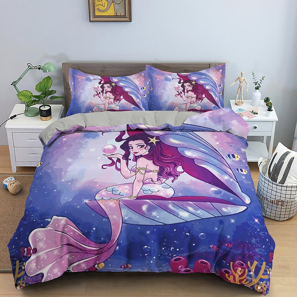 Mermaid Duvet Cover In A Shell