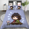 Demon Slayer Giyu Blue Duvet Cover